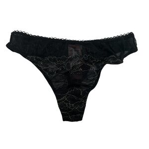 NWT Blush! Gold Yarn Range Thong Underwear Size Small Women’s